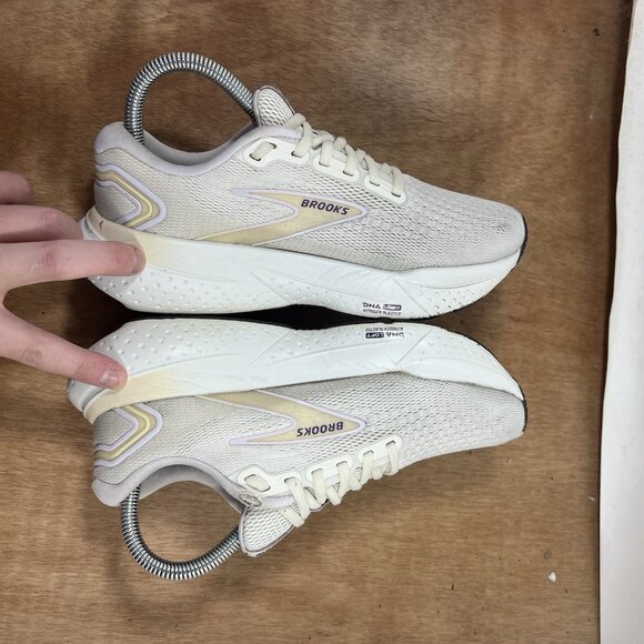 Brooks Glycerin 21 Women Size 7 White Running Shoes - Picture 8 of 11